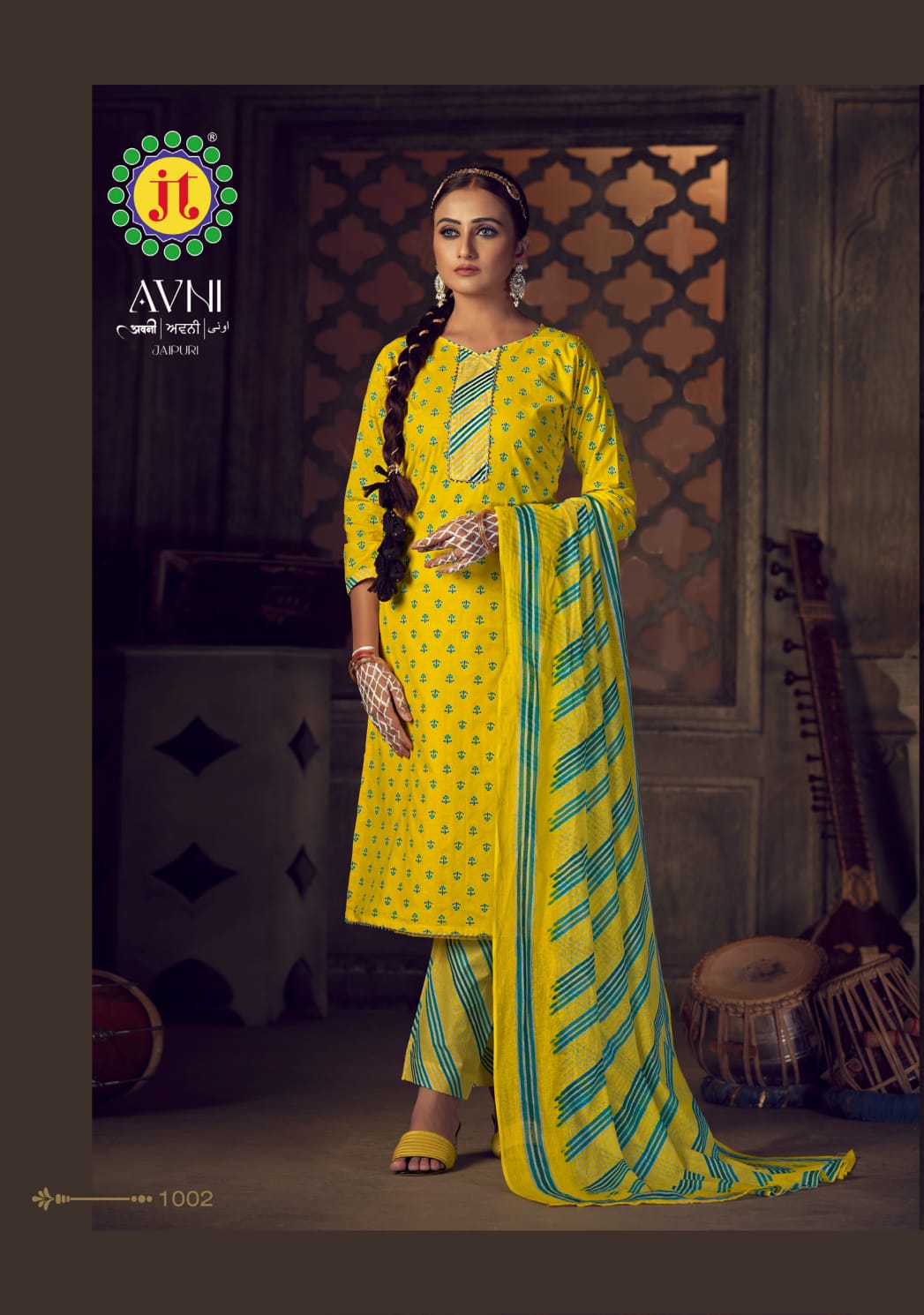 Avni By Jt Printed Cotton Dress Material Catalog
